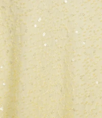 Allison & Kelly Beaded Sequin Embellished Cowl Neck Tie Back Dress