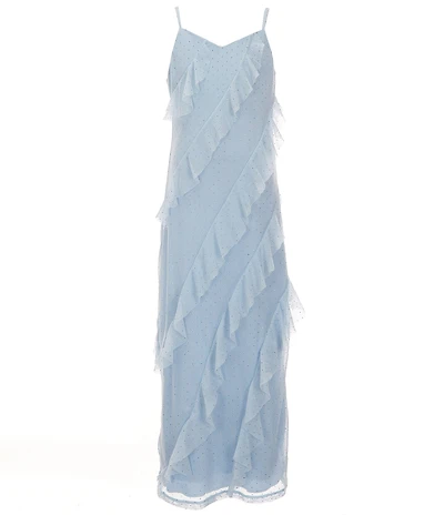 Allison & Kelly Big Girls Heat-Sealed Rhinestone-Studded Long Dress