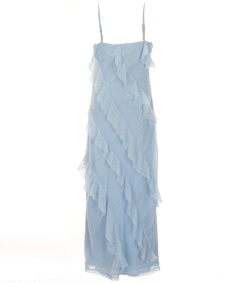 Allison & Kelly Big Girls Heat-Sealed Rhinestone-Studded Long Dress