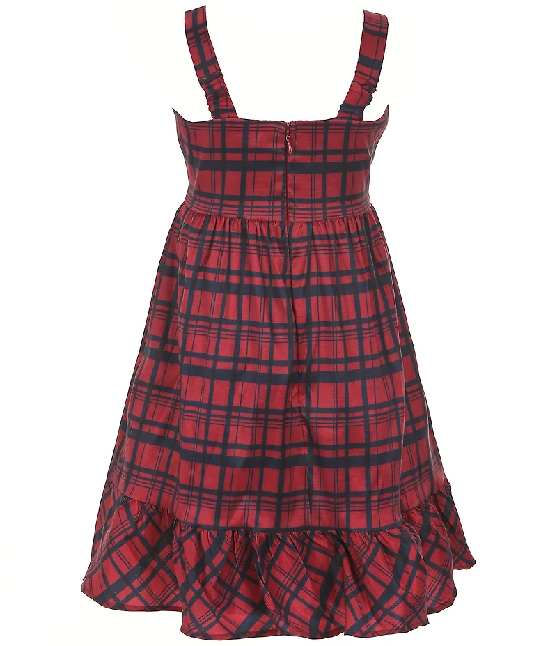 Allison & Kelly Big Girls 7-16 Plaid Taffeta Big Bow Dress