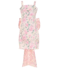 Allison & Kelly Big Girls Sleeveless Floral Printed Taffeta Bow-Back Dress