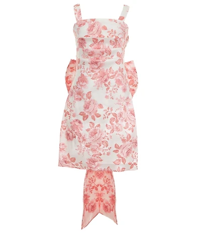 Allison & Kelly Big Girls Sleeveless Floral-Toile-Printed Bow-Back Dress