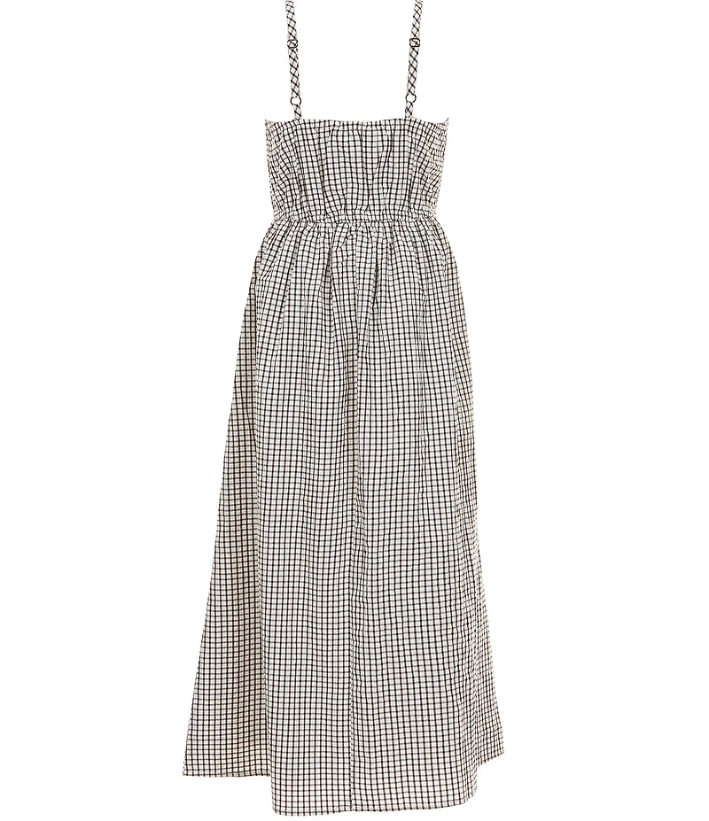 Allison & Kelly Big Girls Sleeveless Knit Bow Vest & Gingham Dress Set