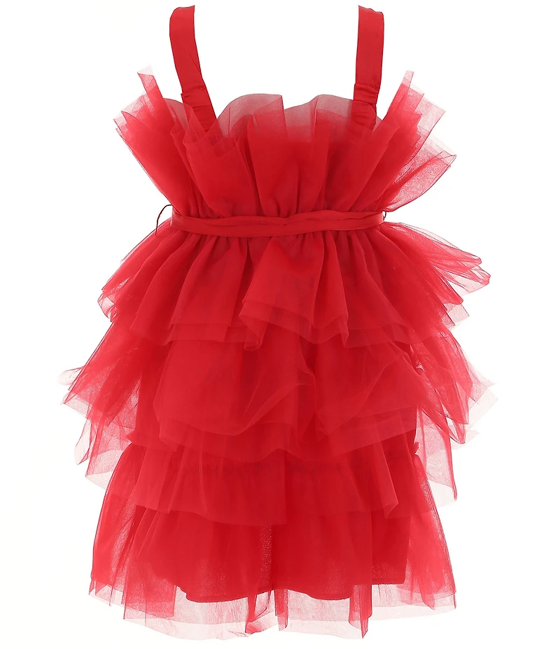 Allison & Kelly Big Girls Sleeveless Tulle Fit-And-Flare Dress