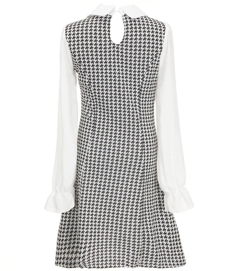 Allison & Kelly Big Girls Long-Sleeve Solid/Boucle A-Line Dress