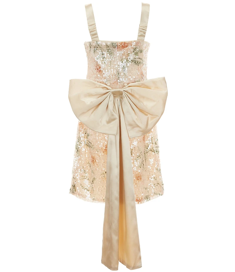 Allison & Kelly Big Girls Sequin Embellished Floral Dress