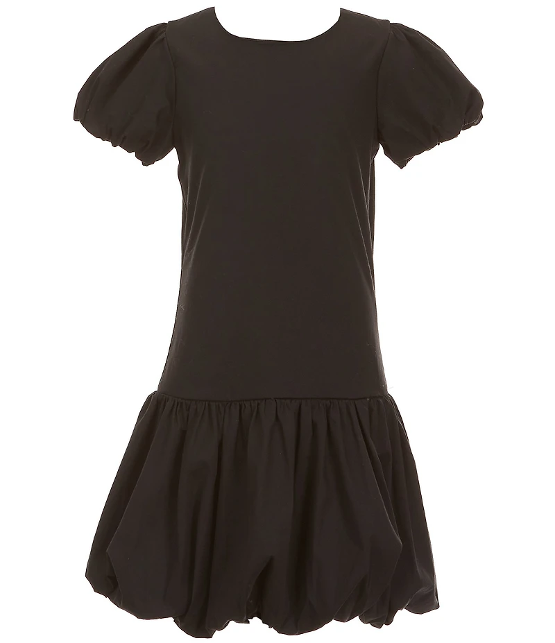 Allison & Kelly Big Girls Short Sleeve Bubble Poplin Dress