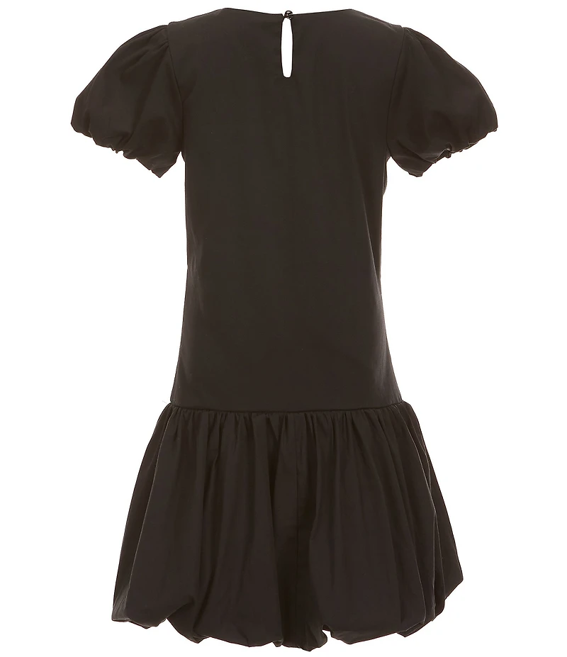 Allison & Kelly Big Girls Short Sleeve Bubble Poplin Dress