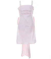 Allison & Kelly Big Girls Sleeveless Dotted Bow-Back Dress