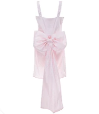 Allison & Kelly Big Girls Sleeveless Dotted Bow-Back Dress