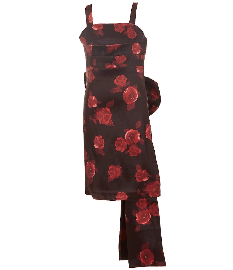 Allison & Kelly Big Girls Sleeveless Floral-Printed Taffeta Mini Dress