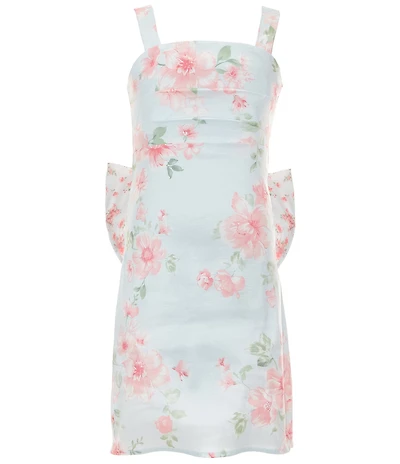 Allison & Kelly Big Girls Sleeveless Maddy Floral-Printed Bow-Back Dress
