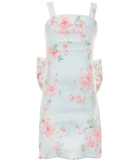 Allison & Kelly Big Girls Sleeveless Maddy Floral-Printed Bow-Back Dress