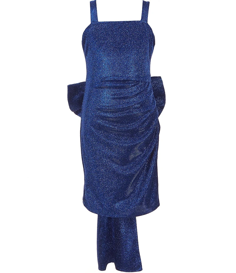 Allison & Kelly Big Girls Sleeveless Sherri Shine Bow Back Dress