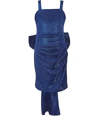 Allison & Kelly Big Girls Sleeveless Sherri Shine Bow Back Dress