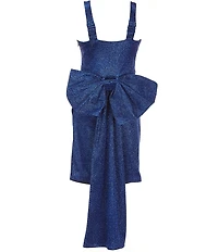 Allison & Kelly Big Girls Sleeveless Sherri Shine Bow Back Dress