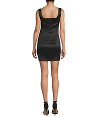 Allison & Kelly Bow Strap Sheath Mini Dress