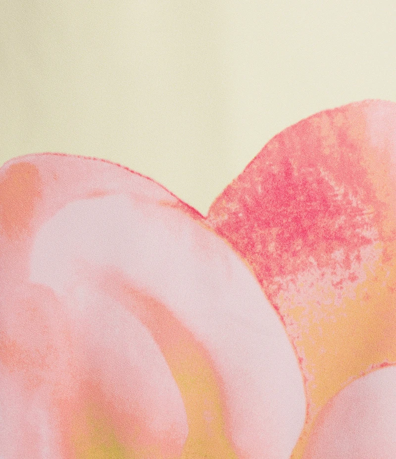 Allison & Kelly Exploded Floral Printed Strapless Scarf Maxi Dress