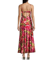 Allison & Kelly Floral Jacquard V-Neck Dress