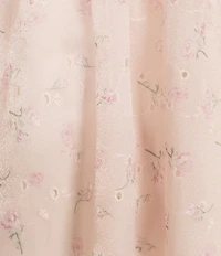 Allison & Kelly Floral Print Square Neck 3/4 Puff Sleeve Babydoll Dress