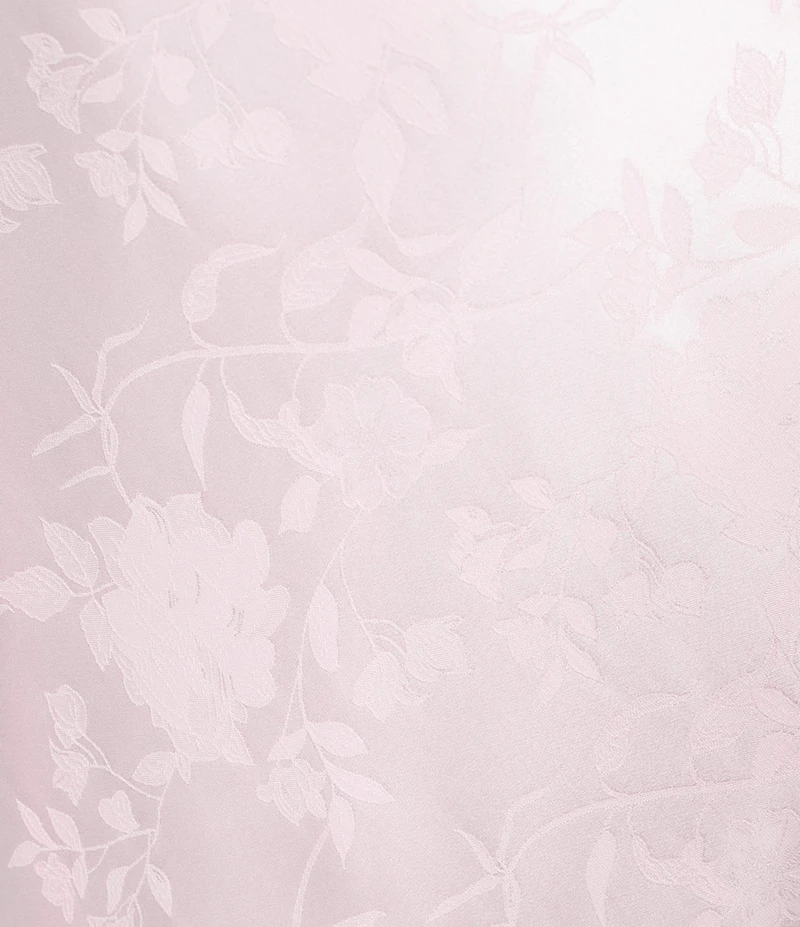 Allison & Kelly Floral Printed Jacquard V-Neck Drape Back Ballgown