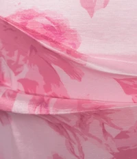 Allison & Kelly Floral Printed Strapless Bow Back Dress