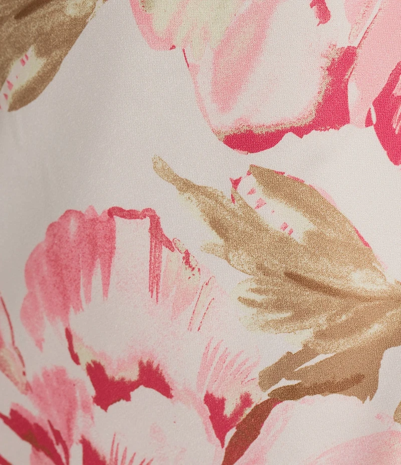 Allison & Kelly Floral Printed Strapless Scarf Dress