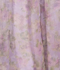 Allison & Kelly Floral Printed Tie Shoulder Sweetheart Neck Tiered Ruffle Maxi Dress