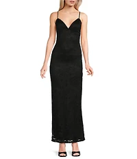 Allison & Kelly Lace Maxi Slip Dress