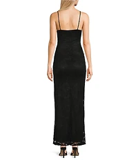 Allison & Kelly Lace Maxi Slip Dress