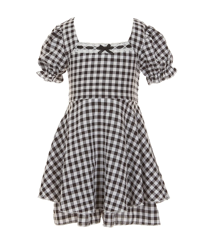 Allison & Kelly Little Girls Gingham Short Sleeve Dress