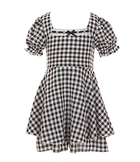 Allison & Kelly Little Girls Gingham Short Sleeve Dress