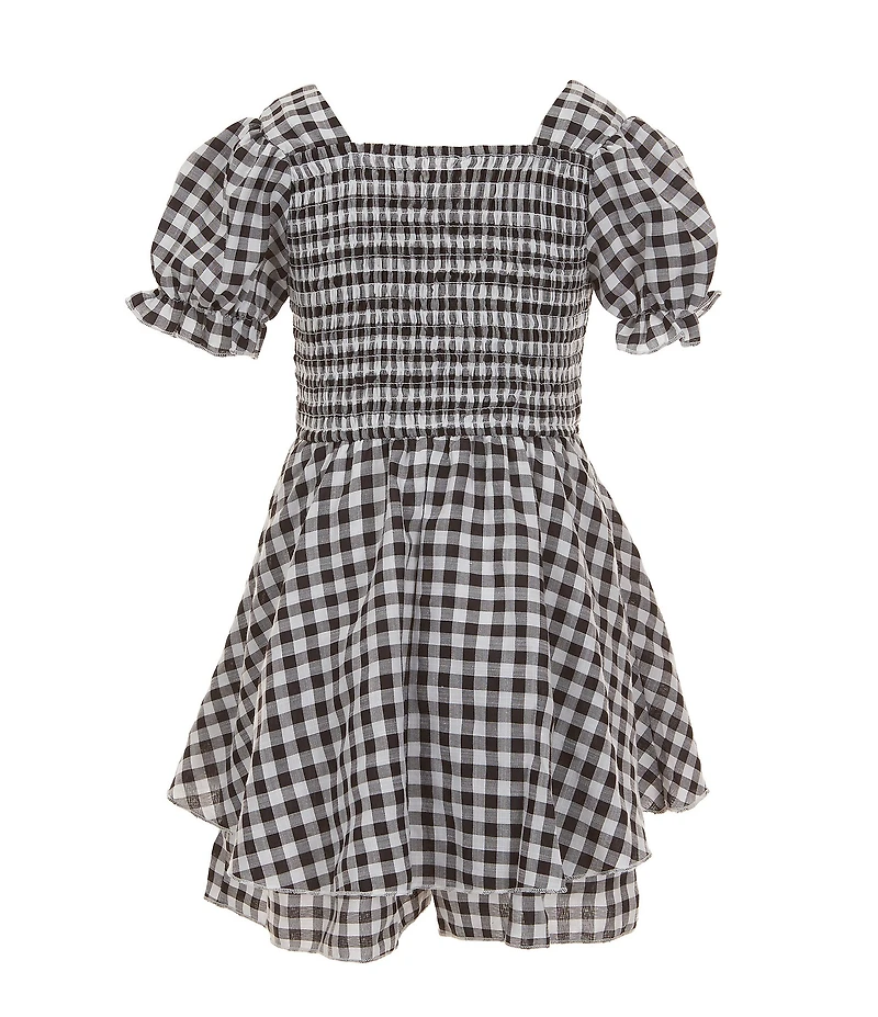 Allison & Kelly Little Girls Gingham Short Sleeve Dress