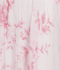 Allison & Kelly Pleated Floral Printed Tie Back Tiered Romper