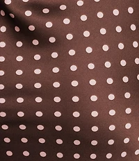 Allison & Kelly Polka Dot Front Tie Strapless Dress