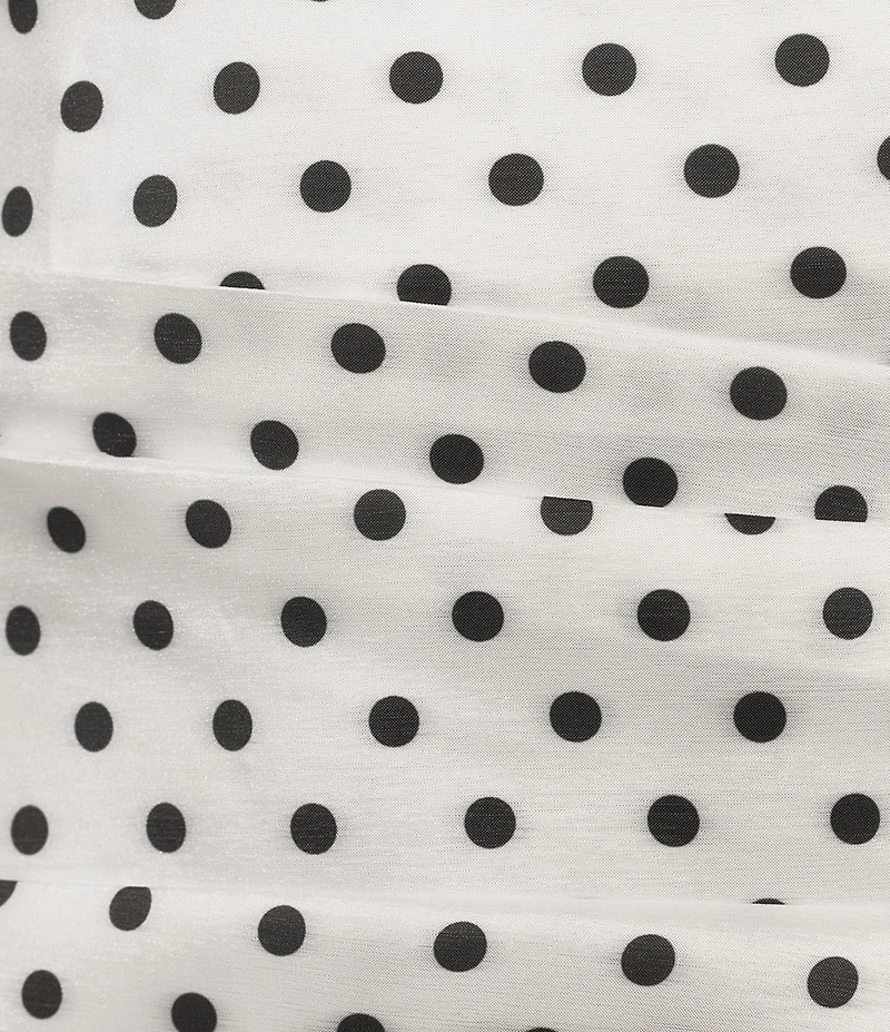 Allison & Kelly Polka Dot Strapless Bow Back Dress
