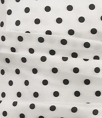 Allison & Kelly Polka Dot Strapless Bow Back Dress