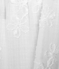Allison & Kelly Printed V-Neck Long Sleeve Tie Front Dress