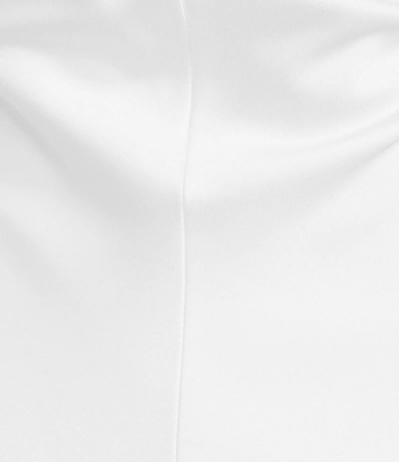 Allison & Kelly Satin Drape Halter Neck Maxi Dress
