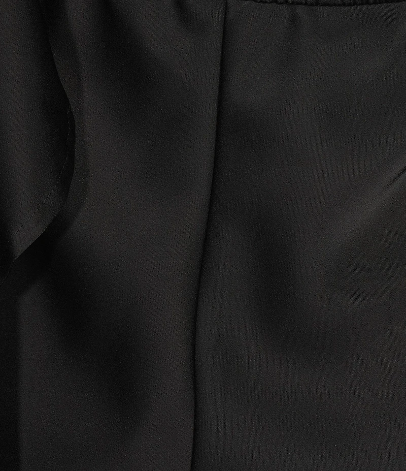 Allison & Kelly Satin Halter V-Neck Scarf Dress