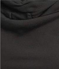 Allison & Kelly Satin Round Neck Open Back Dress