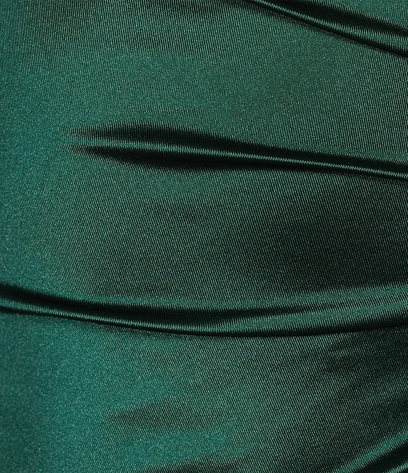 Allison & Kelly Satin Strapless Bow Back Dress