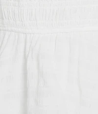 Allison & Kelly Seersucker Chiffon Smocked Puff Sleeve Tiered Dress
