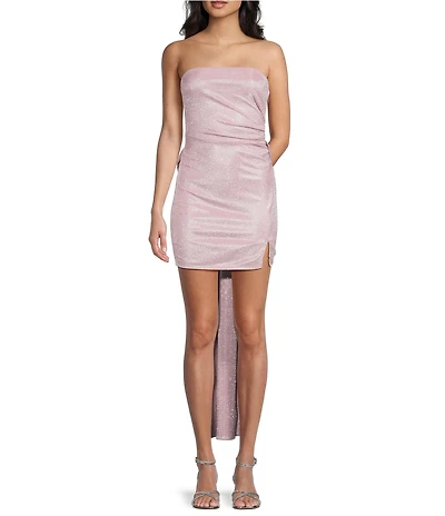 Allison & Kelly Shine Strapless Bow Back Dress