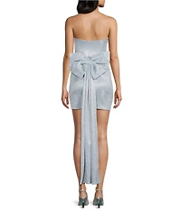 Allison & Kelly Shine Strapless Bow Back Dress