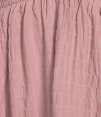 Allison & Kelly Short Sleeve Smocked Empire Waist Babydoll Tiered Mini Dress