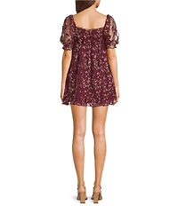 Allison & Kelly Short Sleeve Sweetheart Neckline EMP 3D Butterfly Dress