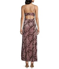 Allison & Kelly Sleeveless Burnout Floral Midi Dress
