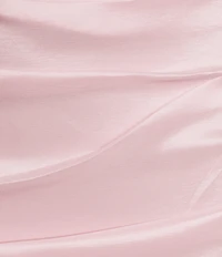 Allison & Kelly Strapless Pearl Trim Bow Back Train Dress