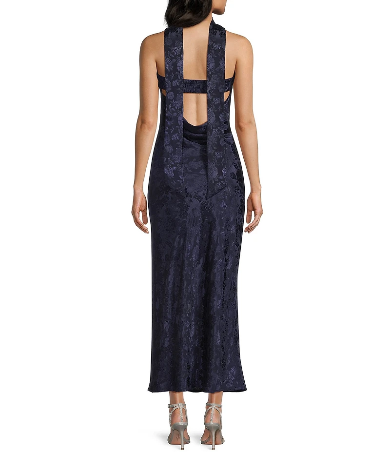 Allison & Kelly Strapless Scarf Midi Dress